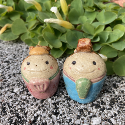 手作り陶器のお雛様￼ おひなさま 2023（手作り陶器のひな人形） その他置物 716zakka 通販