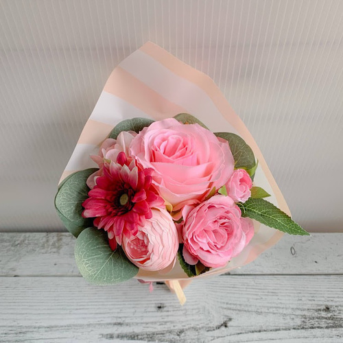 カラーを選べる》 おまかせミニブーケ Mサイズ アーティフィシャル