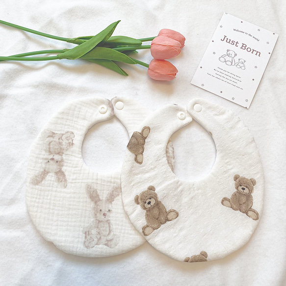 2点セット どうぶつスタイ スタイ・よだれかけ bebe mignon 通販