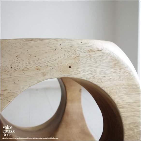 ウッデンスクエアスツールN5 椅子 イス ベンチ チェア 手作り ナチュラル 椅子 サイドテーブル モンキーポッド総無垢 4枚目の画像