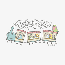 Tシャツ（BIRD TRAIN / コザクラインコ） 3枚目の画像