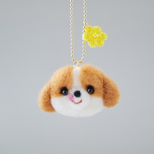 あじさい、編みぐるみ、ハンドメイド、柴犬、キャバリアブレンハイムの２匹 277331db43f36a964b912f2659a6e9