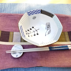 【八角中鉢】和と北欧柄の調和を愉しむ食器シリーズ 5枚目の画像