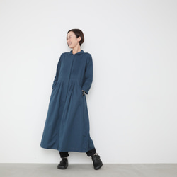 Pintucked dress op / Iron Blue 7枚目の画像