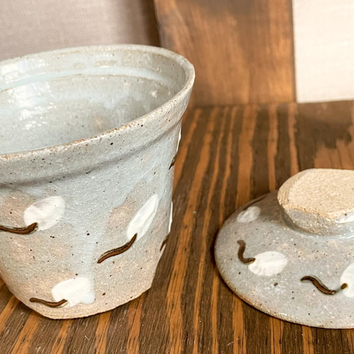 茶碗蒸しの器・蓋つき】綿帽子紋(一個売り) 茶碗・めし碗 ベルギー人