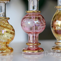 Creema限定！春色セット［ミニサイズ］エジプトガラス香水瓶 パフュームボトル アロマオイル 3本セット 4枚目の画像