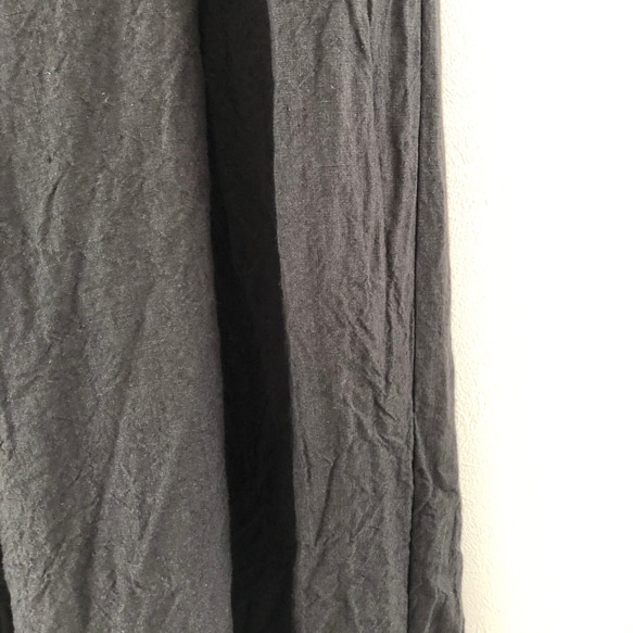 即納　リネンのベストとワイドパンツのセットアップ 9枚目の画像