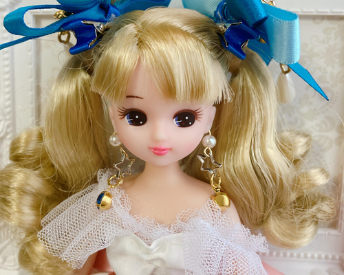 リカちゃん - 【L101】リカちゃん ヘアクリップ&ピアスセットの
