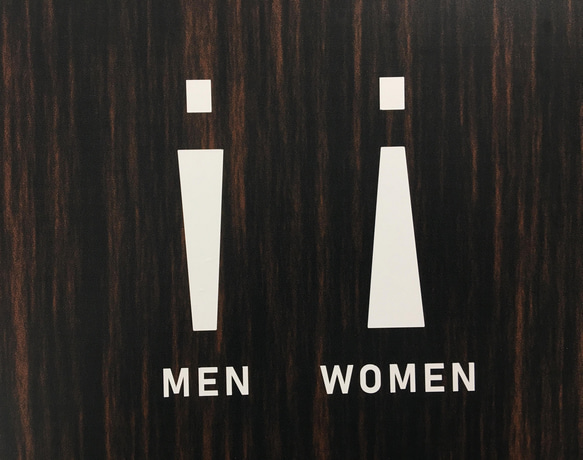 トイレマーク　カッティングシート　切文字　ピクトサイン　ピクトグラム　MEN WOMEN type-C 2枚目の画像