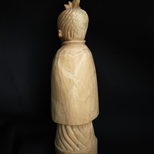 木彫像 草野房馬助 第266作 木彫り 一刀彫り 仏像 彫刻 彫刻 草野房馬