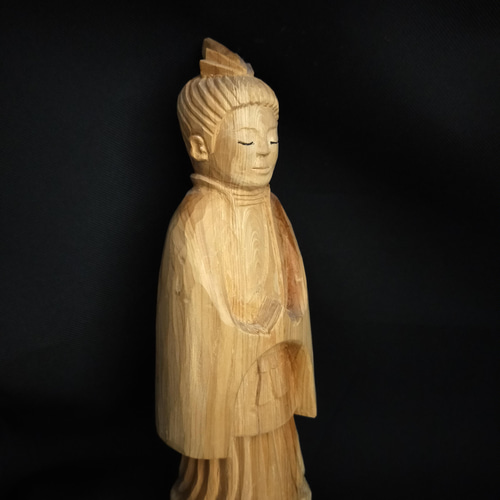 木彫像 草野房馬助 第266作 木彫り 一刀彫り 仏像 彫刻 彫刻