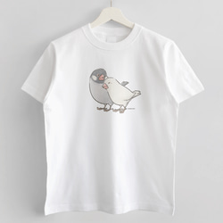 Tシャツ（なかよし / 文鳥） 2枚目の画像