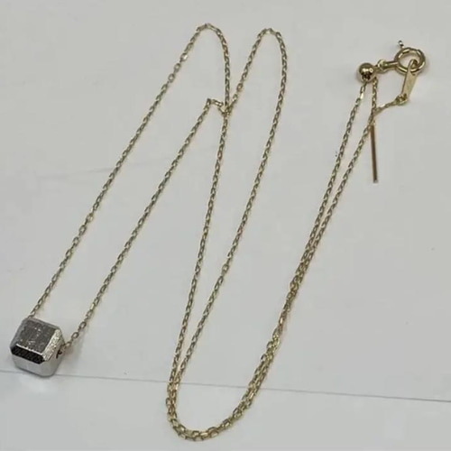 k10YG イエローゴールド ギベオン（鉄隕石 メテオライト) 10金