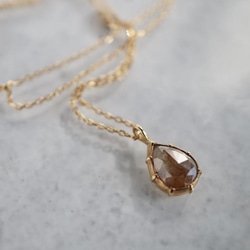 K18 Rose cut diamond necklace [OP702K18YG] 4枚目の画像