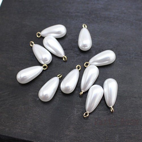 4個入】小粒ドロップパールビーズパーツ -mt-3520 チャーム Parts Room