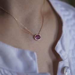 Sapphire necklace [OP745K10YG] 6枚目の画像
