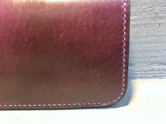 名刺入れ カードケース ルガトーレザー 手縫い 定期入れ レザークラフト 革小物 ハンドクラフト 限定品 新品未使用 