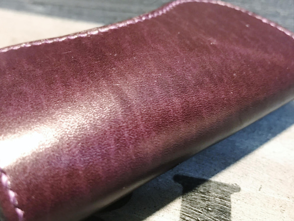 名刺入れ カードケース ルガトーレザー 手縫い 定期入れ レザークラフト 革小物 ハンドクラフト 限定品 新品未使用 