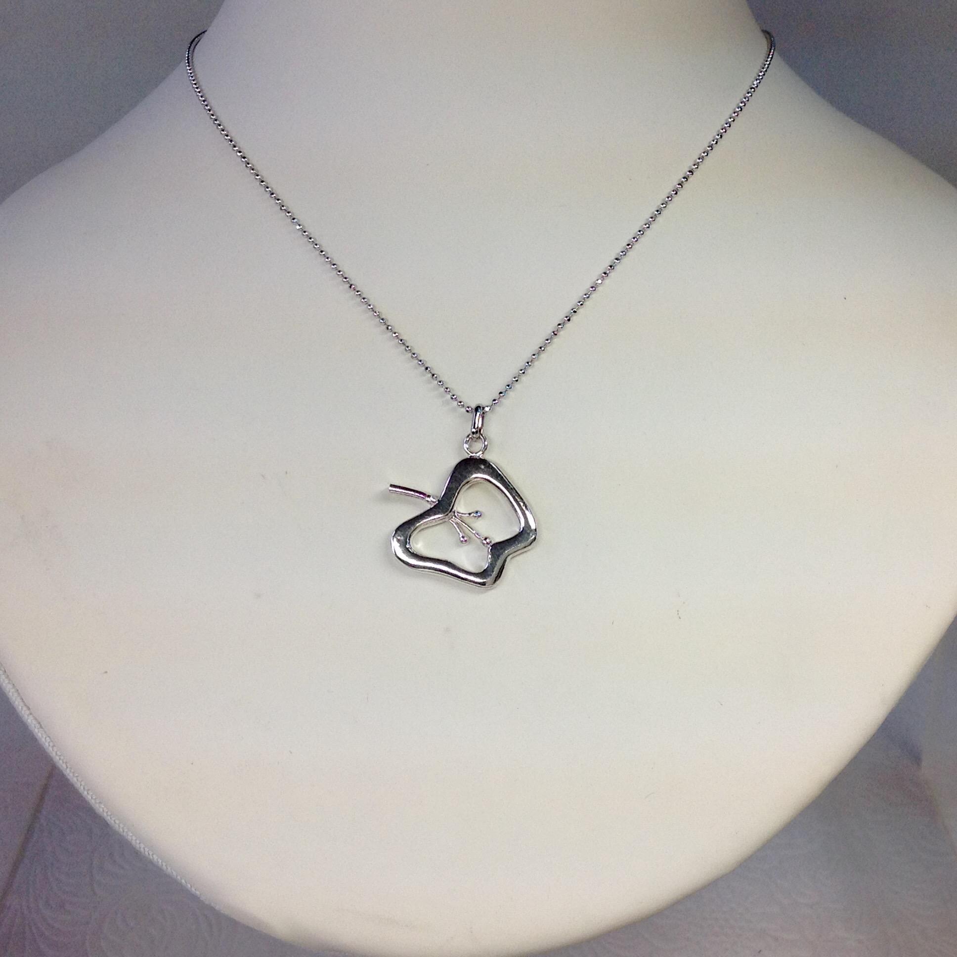 「モダンな林檎」ペンダント YAP-2 Silver