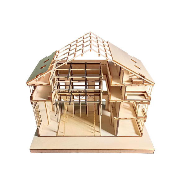 【模型製作】 木製ミニチュア オーダーメイド完成品 〈美しい構造〉 2枚目の画像