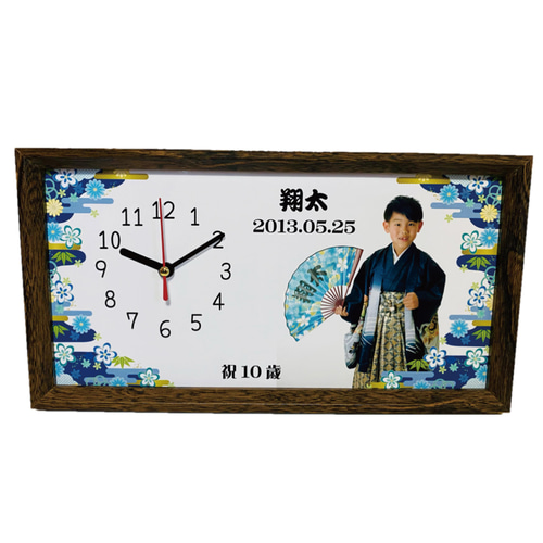 MDFメモリアル時計 写真 名前 生年月日 メモリアル メモリアルグッズ