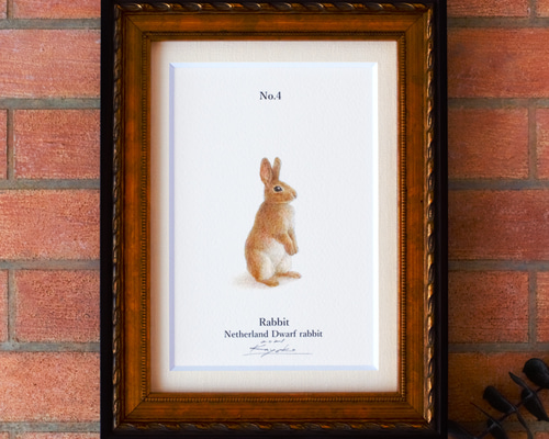 絵画 額付きRabbit hunter SONORA DESIGNナカジマミノル