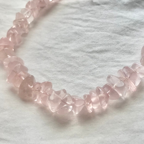 264 満開の桜 透明桜ゼリー マダガスカル産 ローズクオーツAAA