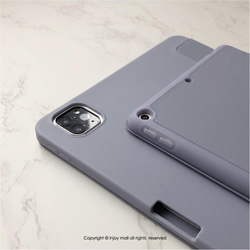 iPad case 12.9/Air5/iPad 9/mini 6 系列Smart cover皮革平板保護 迷情紫羅蘭 第3張的照片