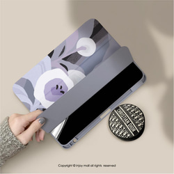 iPad case 12.9/Air5/iPad 9/mini 6 系列Smart cover皮革平板保護 迷情紫羅蘭 第4張的照片