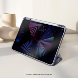 iPad case 12.9/Air5/iPad 9/mini 6 系列Smart cover皮革平板保護 迷情紫羅蘭 第7張的照片