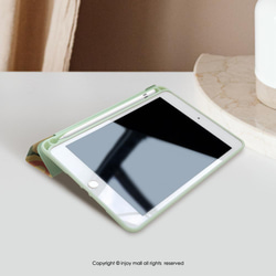 iPad case 12.9/Air5/iPad 9/mini 6系列Smart cover皮革平板保護 深情百合花 第3張的照片