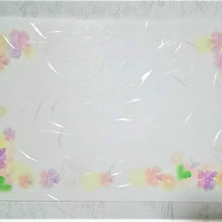 春の花絵葉書＜和紙＞　ポストカード3枚セット(パステルアートによる桜・ミモザ・スミレ) 4枚目の画像