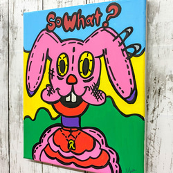 絵画　原画　ポップアート　【So What?】 3枚目の画像