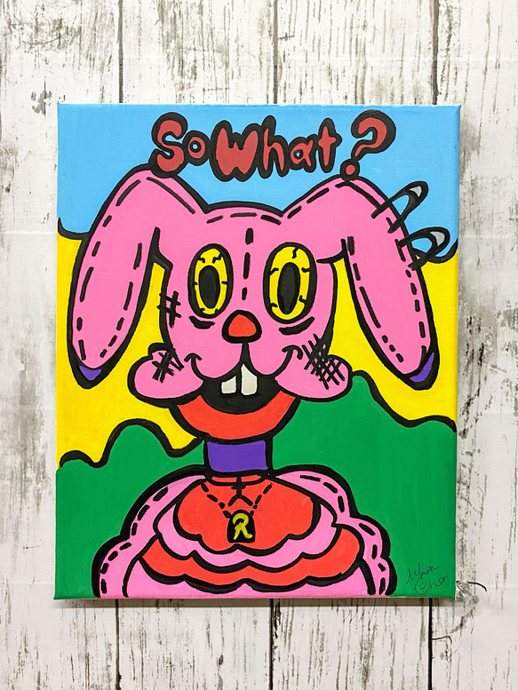 絵画　原画　ポップアート　【So What?】 1枚目の画像