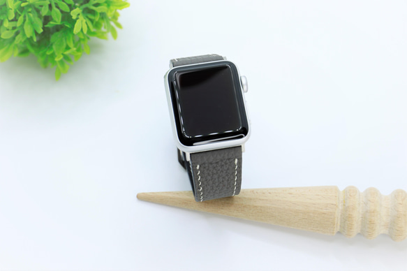 【新作】高級革使用Apple Watch トゴ　レザーベルト　レザーバンド　時計バンド D92 高級金具付け 7枚目の画像