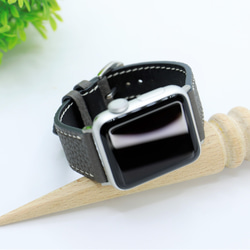 【新作】高級革使用Apple Watch トゴ　レザーベルト　レザーバンド　時計バンド D92 高級金具付け 6枚目の画像