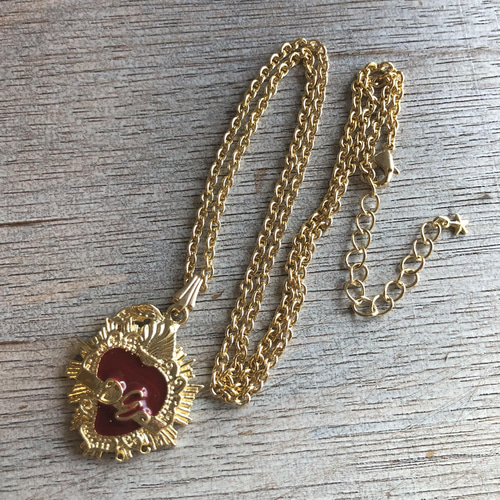 コラソン ハート モチーフ チャーム ネックレス アクセサリー
