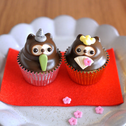 たぬきさん♡カップケーキ b22bcf0f27cd6c7abd78ab8c0b4da1