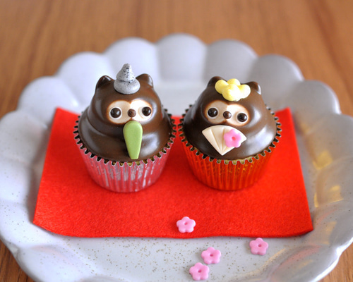 たぬきさん♡カップケーキ たぬきさんケーキ 6個セット | 岩手県岩泉町 | ふるさと納税サイト