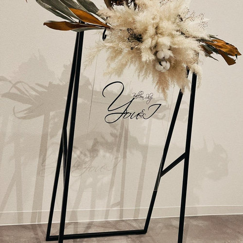 アイアン看板 イーゼル Bosendorfer ウェルカムボード trippy wood