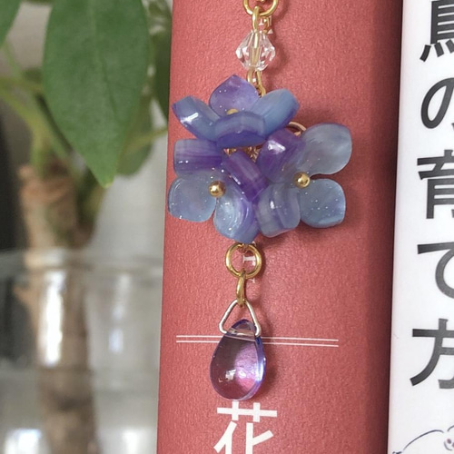 紫陽花♡お花のブックマーカー（しおり） しおり・ブックマーク star
