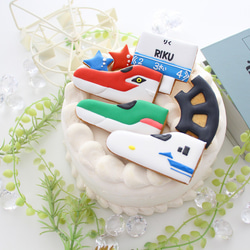 新幹線　人気No.2　【アイシングクッキー】　誕生日　オーダー　プレゼント　通販　新幹線クッキー　インスタ映え 13枚目の画像