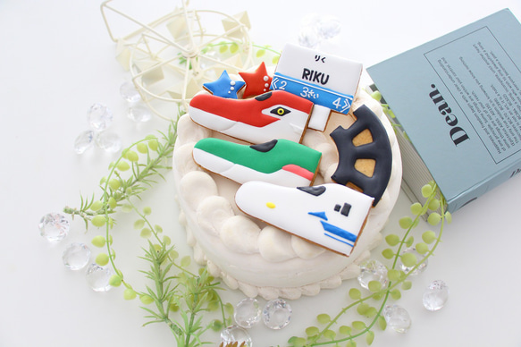 新幹線　人気No.2　【アイシングクッキー】　誕生日　オーダー　プレゼント　通販　新幹線クッキー　インスタ映え 13枚目の画像