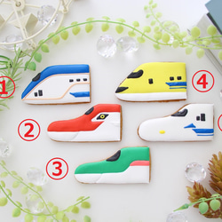 新幹線　人気No.2　【アイシングクッキー】　誕生日　オーダー　プレゼント　通販　新幹線クッキー　インスタ映え 3枚目の画像