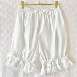 受注トーションレースドロワーズ オフ白 ハーフパンツ Amulier 通販  