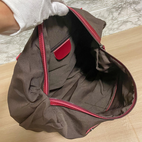 専用出品RYU★イタリア製 レザートートバッグ ショルダーバッグ レッドブラウン トートバッグ 姫路レザー 本ヌメ革 2Way ショルダーバッグ A4