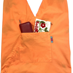 ［再販］musubino bag  花と蝶　<あずま袋>◆ポケット付き 9枚目の画像