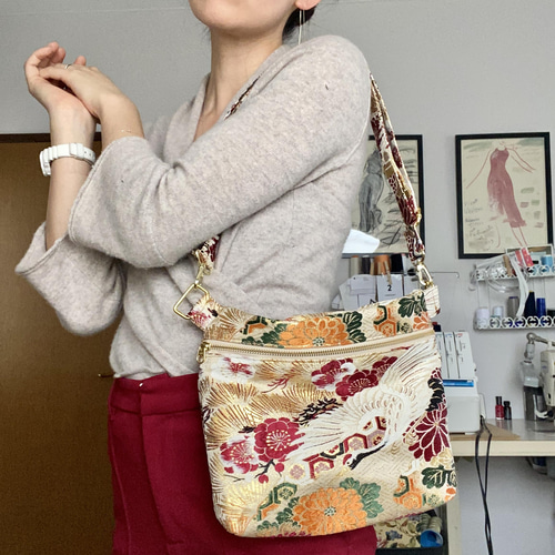 着物帯ボディーバッグ あなたの帯で作ります オーダーメイド ボディ