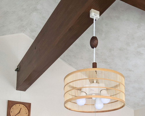 駿河竹細工 シーリングライトペンダントライト 竹の灯り 涼しげ