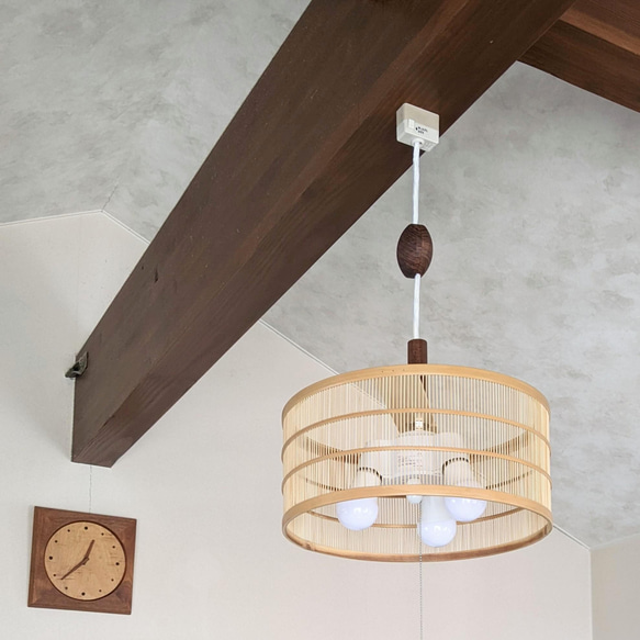 駿河竹細工 シーリングライトペンダントライト 竹の灯り 涼しげ